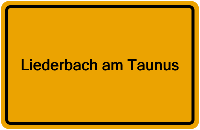 Handelsregister Liederbach am Taunus